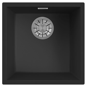 Reginox Multa Black Granite Kitchen Sink - Single Bowl