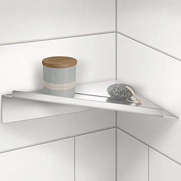 Smedbo Sideline Self Adhesive Corner Shower Shelf
