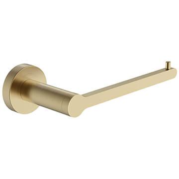 Britton Hoxton Contemporary Brushed Brass Toilet Roll Holder