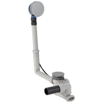 Geberit Ready-To-Fit Bath Waste with Overflow - Straight Connector and Turn Handle - 150.535.21.6