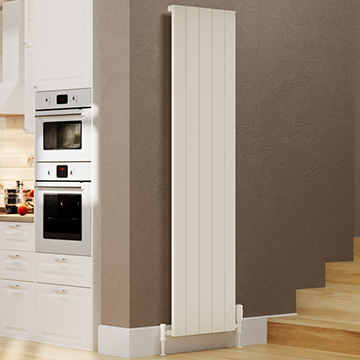 Kartell K-Rad Allegro Vertical Flat Panel Radiator 1775mm High - Aluminium