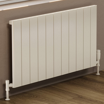 Kartell K-Rad Allegro Horizontal Flat Panel Textured White Radiator 575mm High