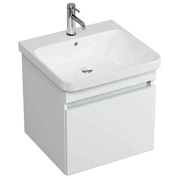 Britton Dalston Wall Hung Vanity Unit 446mm High - Handle-Less - Single Drawer - Image