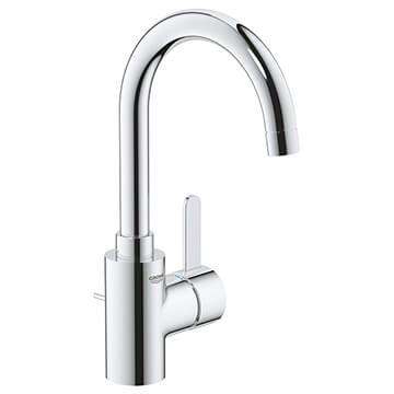 Grohe Eurosmart Cosmopolitan L-Size Chrome Basin Mixer Tap with Swivel Spout and Waste