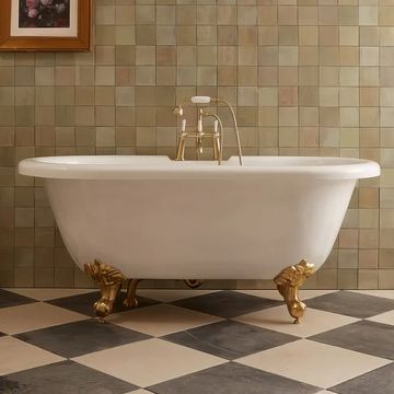 Tavistock Vitoria Traditional Double Ended Roll Top Acrylic Bath