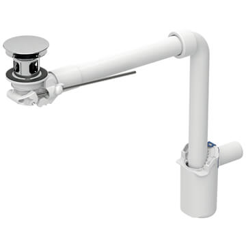 Geberit Slim Design Space-Saving Basin Bottle Trap with Waste - 152.072.21.1