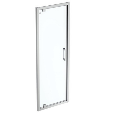 Ideal Standard Connect-2 Pivot Shower Door with Handle - Bright Silver Frame