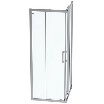 Ideal Standard Connect-2 Two Door Sliding Corner Entry Shower Enclosure - Silver Frame