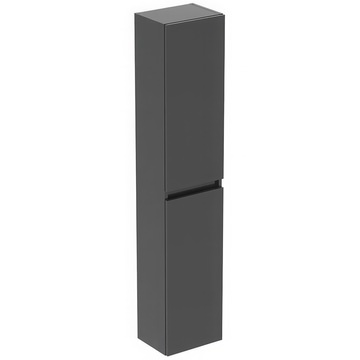 Ideal Standard Eurovit+ Mid Grey Wall Hung Tall Column Unit 300 x 1500mm - 2 Doors