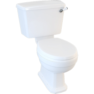 Lecico Saffia Traditional Open Back Close Coupled WC Pan with Cistern and Soft Close Seat