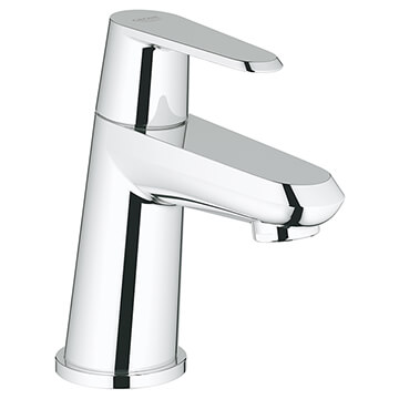 Grohe Eurodisc Cosmopolitan XS-Size Chrome Basin Pillar Tap - Flat Handle