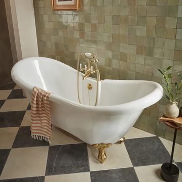 Tavistock Vitoria 1750 x 710mm White Double Ended Slipper Bath
