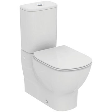 Ideal Standard Tesi Close Coupled Back-To-Wall WC Pan with Aquablade Technology