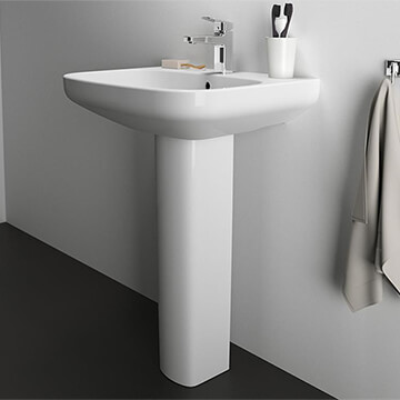 Ideal Standard I.Life-A 1 Taphole Rectangular Wall Hung Washbasin