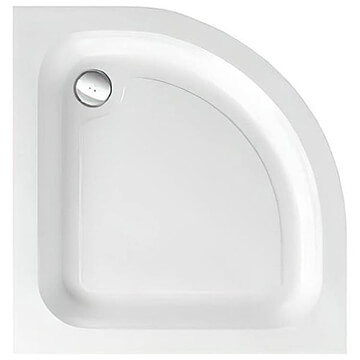 Just Trays JTMerlin 2-Upstand White Quadrant Shower Tray with Leg Set - Standard or Anti-Slip