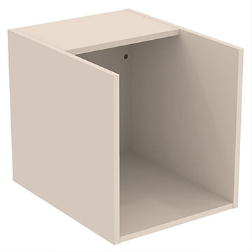 Ideal Standard I-Life-B Open Shelf Wall Hung Beige Matt Side Unit For Worktops