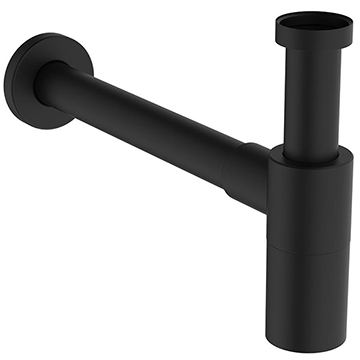 Ideal Standard Contemporary Silk Black Round Bottle Trap