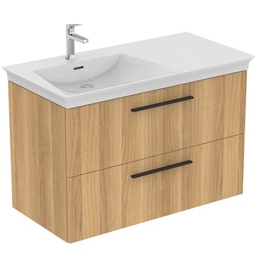 Ideal Standard I-Life B Compact Wall Mounted 2 Drawer Vanity Unit - T5584NX