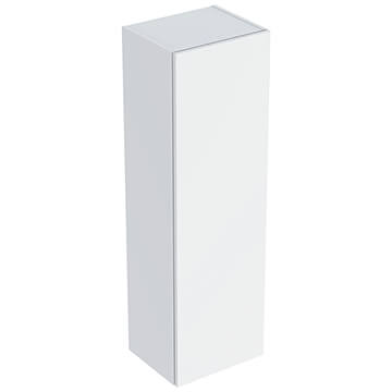Geberit Smyle Square Wall Hung Semi-Tall Gloss White Cabinet - 360 x 1180mm