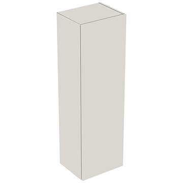 Geberit Smyle Square Wall Hung Gloss Sand Grey Semi-Tall Cabinet 360 x 1180mm