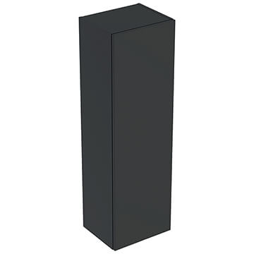 Geberit Smyle Square Wall Hung Semi-Tall Matt Lava Cabinet - 360 x 1180mm