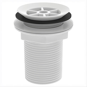 Armitage Shanks White Finish Plastic Strainer Un-Slotted Waste