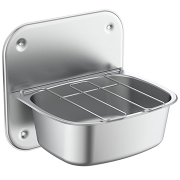 Armitage Shanks Angus High Back Cleaner Sink With Grating 500 x 460mm - One Bowl