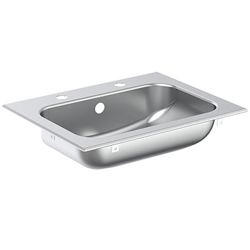 Armitage Shanks Berwick 2 Taphole Stainless Steel Inset Basin