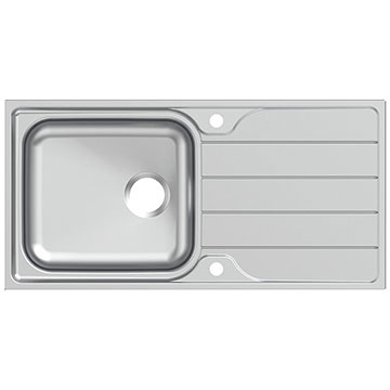 Armitage Shanks Sandringham Stainless Steel Inset Kitchen Sink 1000 x 500mm - One Bowl