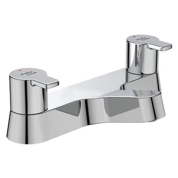 Armitage Shanks Sandringham-21 Bath Mixer Tap with Flat Spout - Short Handles