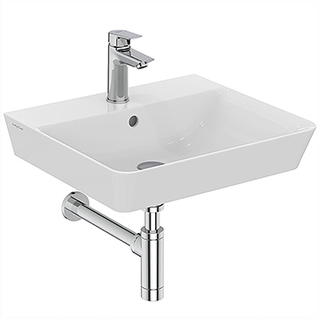 Armitage Shanks Edit-L 500mm 1 Taphole White Wall Hung Basin