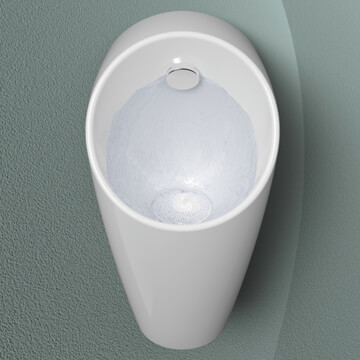 Armitage Shanks Sphero Maxi 620mm Back Inlet Rimless Urinal with Closed Shroud