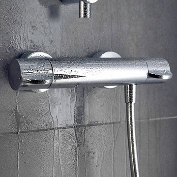Armitage Shanks Contour 21+ Exposed Round Thermostatic Bar Shower Valve - 2 Controls