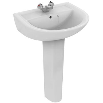 Armitage Shanks Sandringham-21 1 TH Basin 550mm With Chainstay Hole - Image