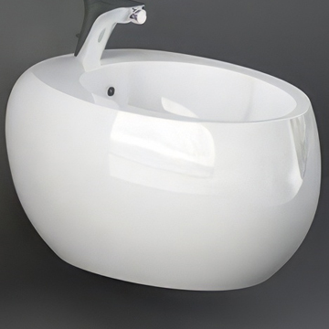 RAK Cloud 1 Tap Hole Wall-Hung Bidet - CLOBD2101AWHA