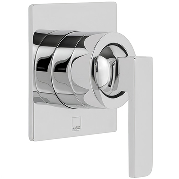 Vado Notion Concealed Contemporary Manual Polished Chrome Shower Valve - 1 Control
