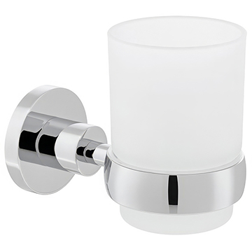 Vado Elements Frosted Glass Tumbler And Holder - ELE-183-C/P