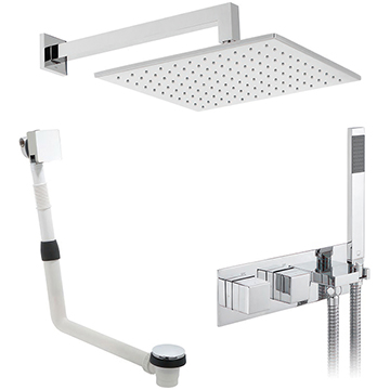 Vado Tablet iO Notion 3 Controls Thermostatic Chrome Shower Set