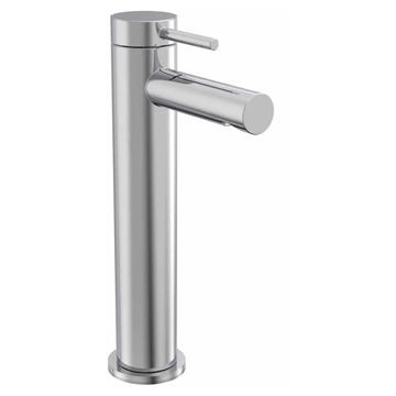 Tavistock Anthem Tall Basin Mixer Tap with Clicker Waste - Stick Handle - Deck Mounted