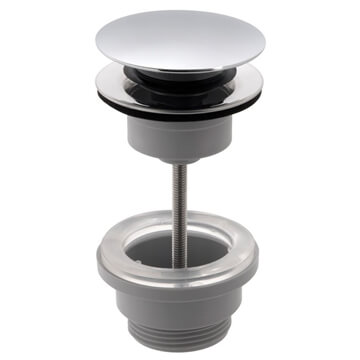 Vado Chrome Universal Click Clack Waste - Convertable