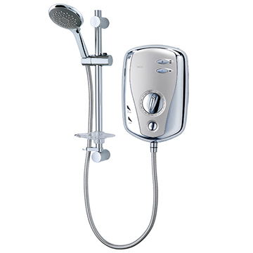 Vado All Chrome Slimline Electric Shower With Single Outlet