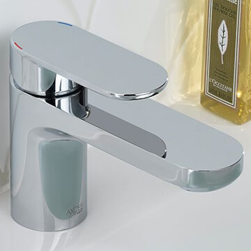 Vado Metiz Chrome Mono Bath Filler Tap - Flat Handle and Spout