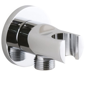 Vado Elements Integrated Outlet And Handset Holder Bracket - ELE-OUTLETBRACK3-CP
