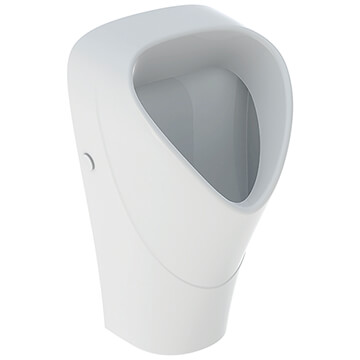 Geberit Selnova Wall Hung Trigonal Urinal with Rear Inlet and Rear or Downward Outlet