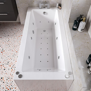 Joseph Miles Florence 1700mm Single Ended Whirlpool Bath