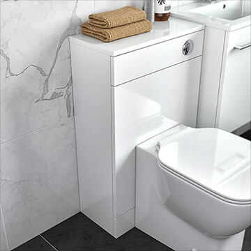 QS Basics Tempo 500mm Wide Back-To-Wall WC Unit