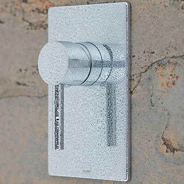 Vado Zoo Concealed Rectangular Manual Chrome Shower Valve - 1 Control