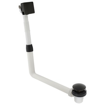 Vado Individual Omika Noir Square Clic-Clac Bath Filler Waste And Overflow - IND-81389/SQ-PB