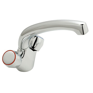 Vado Astra Contemporary Chrome Mono kitchen Mixer Tap with High Arc Swivel Spout