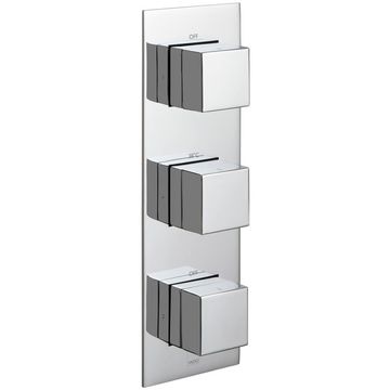 Vado Tablet Notion Concealed Thermostatic Chrome Shower Valve - 3 Controls